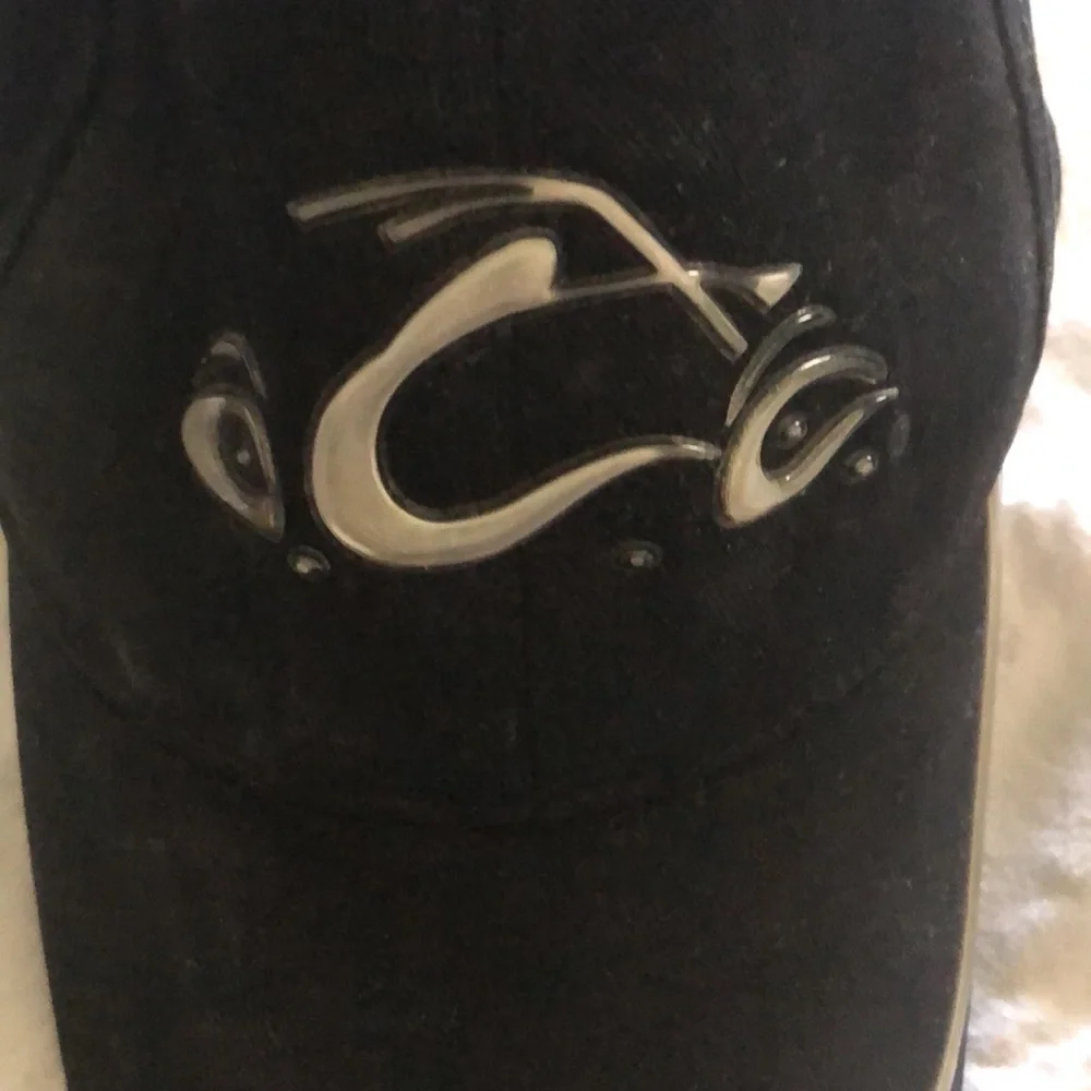 OCC Black, orange county choppers hat As seen in PacSun